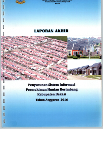 Penyusunan Sistem Informasi Permukiman Berimbang Kabupaten Bekasi Tahun Anggaran 2016